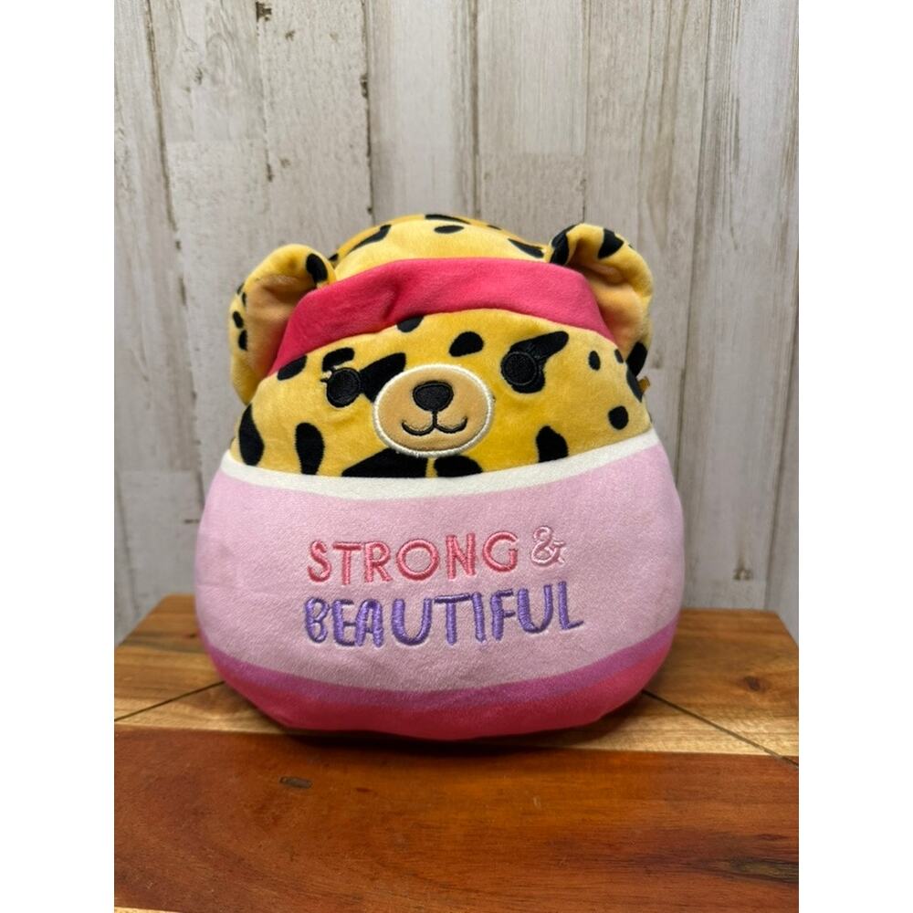Squishmallows Wellness Squad Lexie the Cheetah Plush Toy Medium 8"